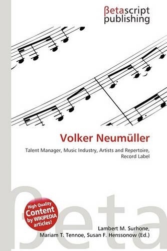 Volker Neumuller: (English)