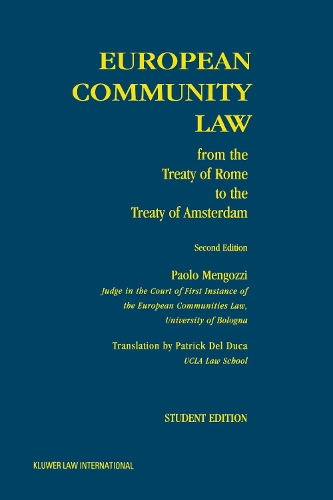 European Community Law: from the Treaty of Rome to the Treaty of Amsterdam(English)
