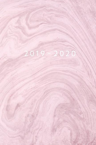 2019 - 2020: Weekly Planner Starting May 2019 - Dec 2020 6 x 9 Dated Agenda Appointment Calendar Organizer Book Soft-Cover Marble Pink