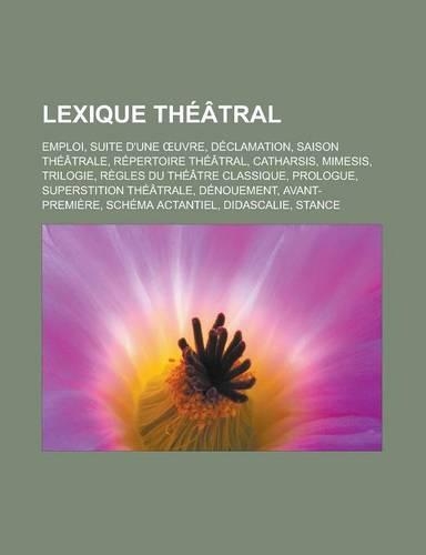 Lexique Theatral
