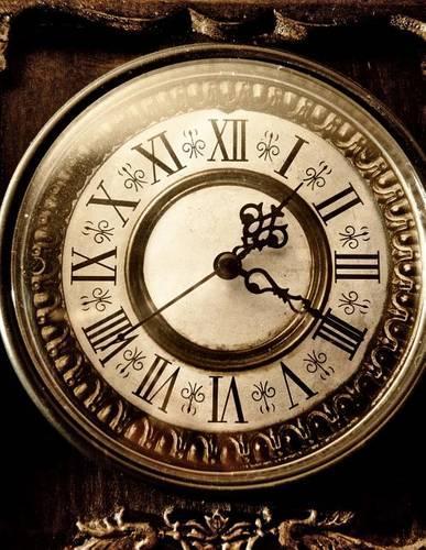 Jumbo Oversized Cool Vintage Clock: Blank 150 Page Lined Journal for Your Thoughts, Ideas, and Inspiration(English)