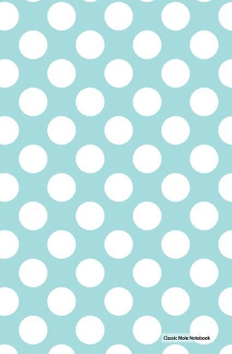 Classic Mole Notebook - Blue White Dots