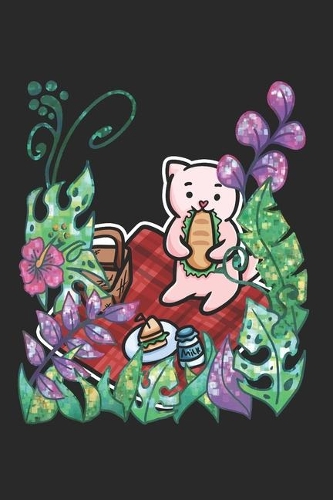 Cat Picnic Jungle Notebook: Graph Paper Journal 6x9 - 120 Pages