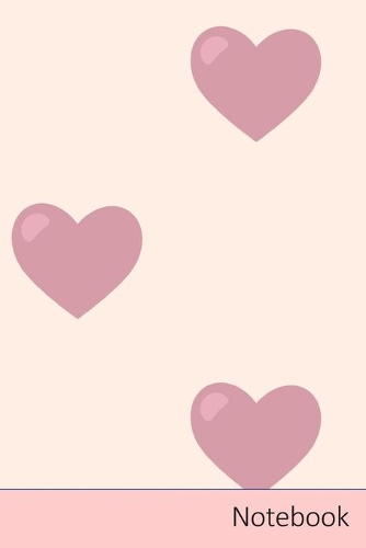 Notebook: Muster, Herzen, Romantik, Hintergrund Notizbuch / Tagebuch / Schreibheft / Notizen - 6 x 9 Zoll (15,24 x 22,86 cm), 150 Seiten, glänzende Oberfläche