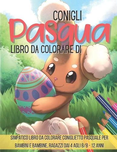 Libro da colorare di Pasqua conigli