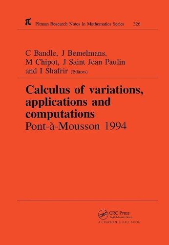 Calculus of Variations, Applications and Computations: (Chapman & Hall/CRC Research Notes in Mathematics Series)
