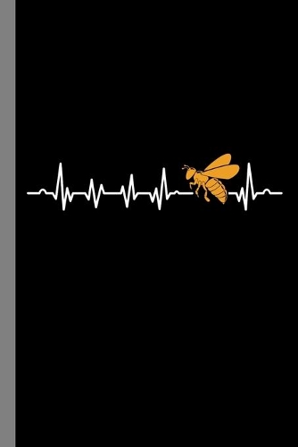 Bee Heartbeat: Insects Gift For Beekeepers (6"x9") Dot Grid Notebook To Write In
