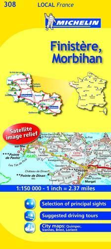 Finistere, Morbihan: (No. 308 Michelin Local Maps)