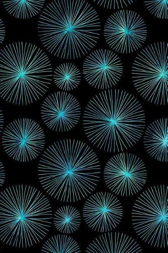 Bullet Journal Notebook Watercolor Dandelion Puff Balls Pattern 2