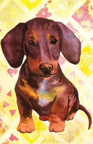 Bullet Journal for Dog Lovers Dachshund Puppy