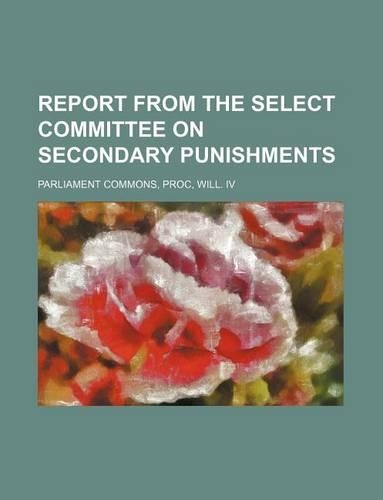 Report from the Select Committee on Secondary Punishments