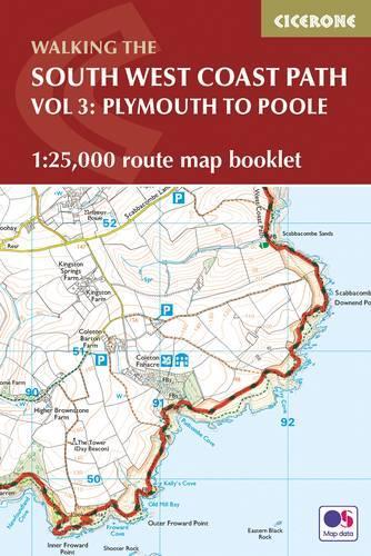 South West Coast Path Map Booklet - Vol 3: Plymouth to Poole