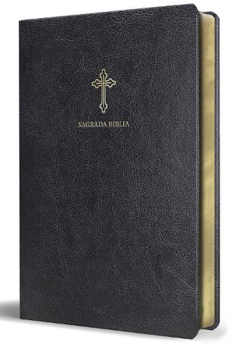 Biblia Católica en español. Símil piel negro, tamaño pequeño / Catholic Bible. Spanish-Language, Leathersoft, Black, Compact