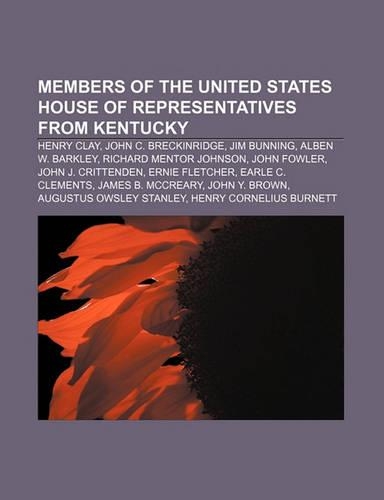 Members of the United States House of Representatives from Kentucky