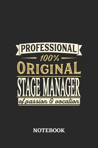 Professional Original Stage Manager Notebook of Passion and Vocation