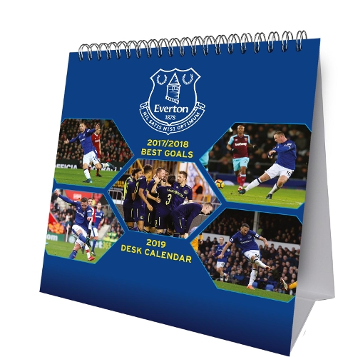 Everton Desk Easel Official 2019 Calendar - Desk Easel Format