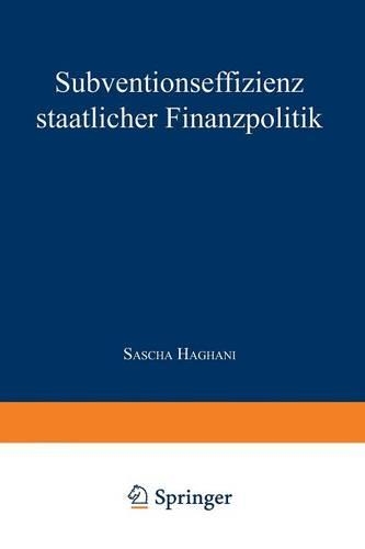 Subventionseffizienz staatlicher Finanzpolitik