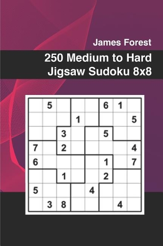 250 Medium to Hard Jigsaw Sudoku 8x8
