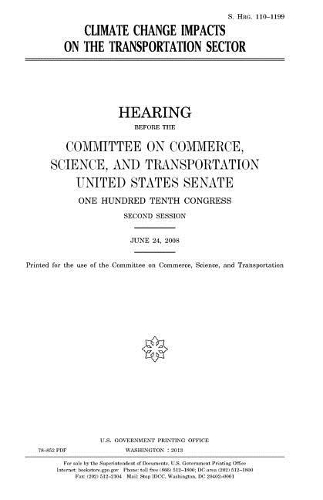 Climate change impacts on the transportation sector