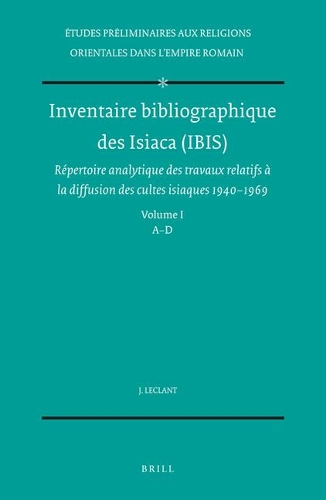 Inventaire bibliographique des Isiaca (IBIS)
