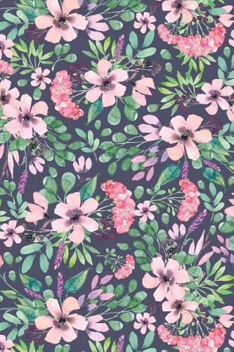 Journal Notebook Flower Garden #1: 110 Page Plain Blank Journal For Drawing, Writing, Doodling In Portable 6 x 9 Size(35 My Favorite Plain Journal)