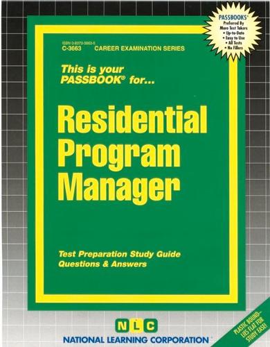 Residential Program Manager: Passbooks Study Guide