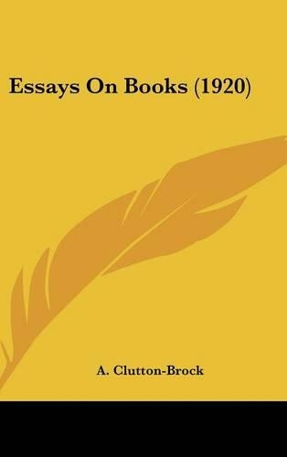 Essays On Books (1920)