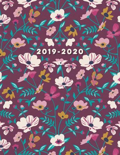 2019-2020: Daily, Weekly, and Monthly Dated Planner Agenda with Inspirational Quotes, Lined Entries, and Hourly Class Schedule Semester Calendars, for Homework(3 Wildflower Assignment Planners for Students and Teachers)