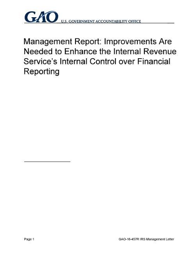 Gao-16-457r, Management Report