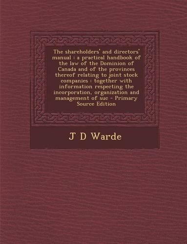 The Shareholders' and Directors' Manual