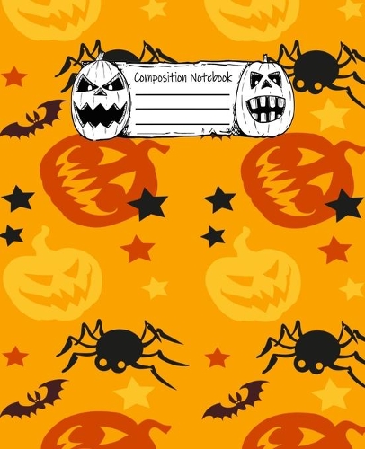 Halloween Abstract Pattern Volume 6 Wide Ruled Journal