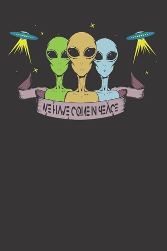 Alien UFO Notebook Journal: Alien UFO Notebook Journal Gift Dot Grid 6 x 9 120 Pages