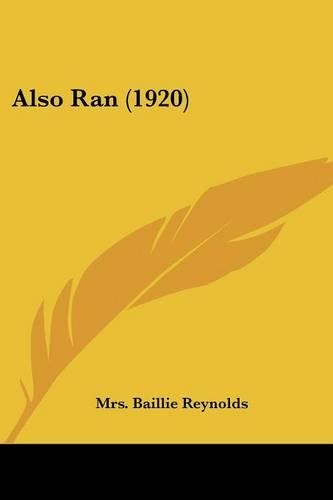 Also Ran (1920): (English)