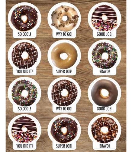 Industrial Cafe Donuts Motivational Stickers