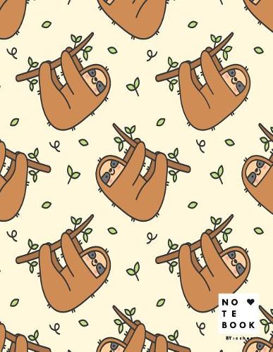 Notebook by c cher: Little Sloth cover and Lined pages (magical dreams), Extra large (8.5 x 11) inches, 110 pages, White paper(1 Little Sloth Notebook)