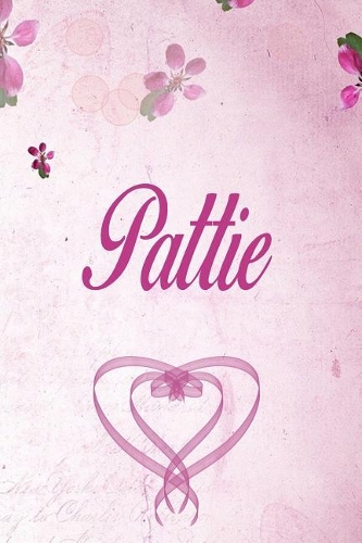 Pattie: Personalized Name Notebook/Journal Gift For Women & Girls 100 Pages (Pink Floral Design) for School, Writing Poetry, Diary to Write in, Gratitude Wr