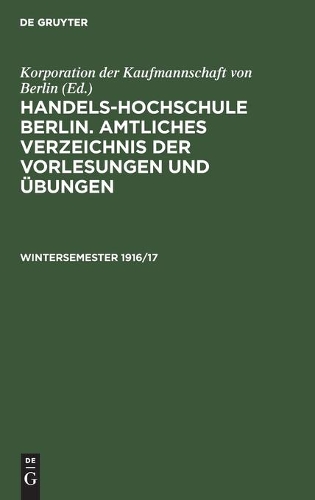 Wintersemester 1916/17