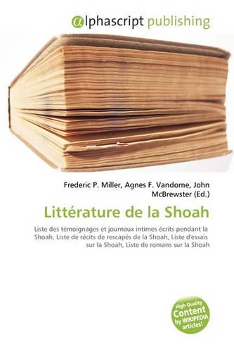Littrature de La Shoah: (French)