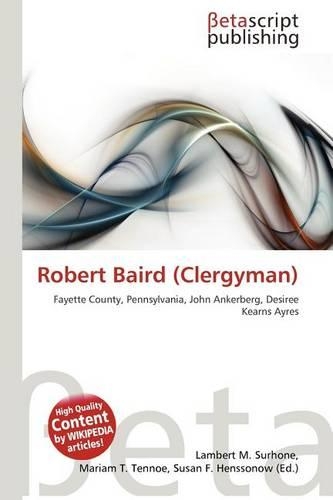 Robert Baird (Clergyman): (English)
