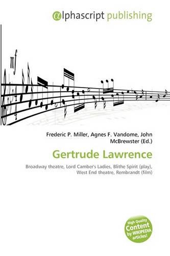 Gertrude Lawrence: (English)