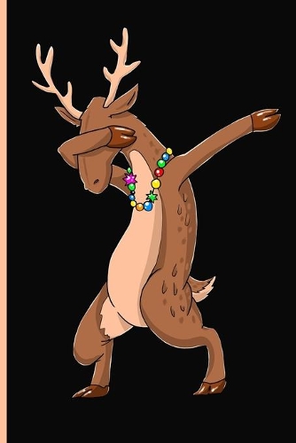 Dabbing Deer Lined Christmas Notebook