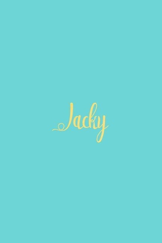 Jacky: Personalized Name Turquoise Matte Soft Cover Notebook Journal to Write In. 120 Blank Lined Pages