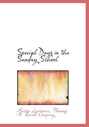 Special Days in the Sunday School