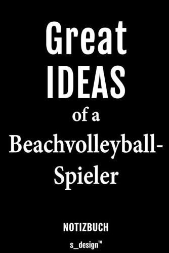Notizbuch für Beachvolleyball