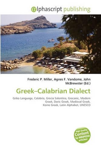 Greek-Calabrian Dialect