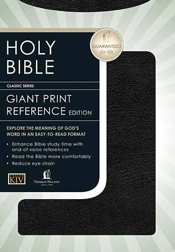 Holy Bible King James Version Personal Size Giant Print / Black Leather
