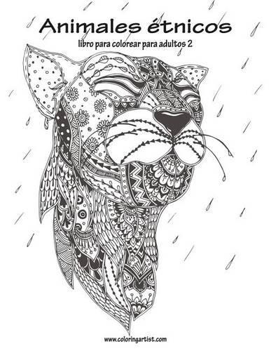 Animales Etnicos Libro Para Colorear Para Adultos 2