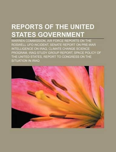 Reports of the United States Government