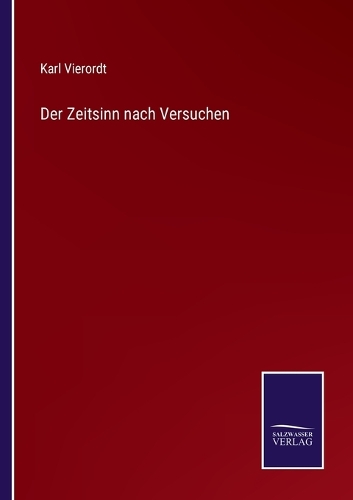 Der Zeitsinn nach Versuchen