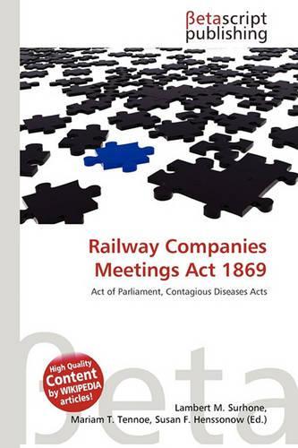 Railway Companies Meetings ACT 1869